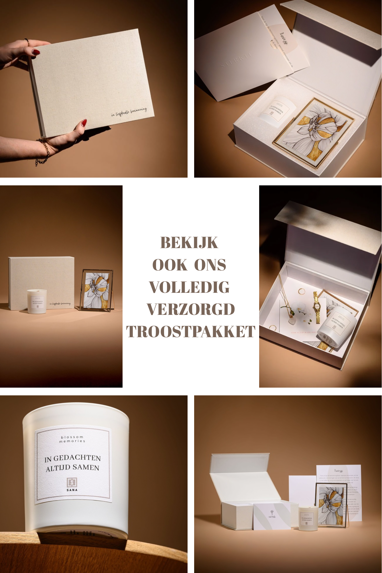 Geurkaars | IN GEDACHTEN ALTIJD SAMEN | Wit