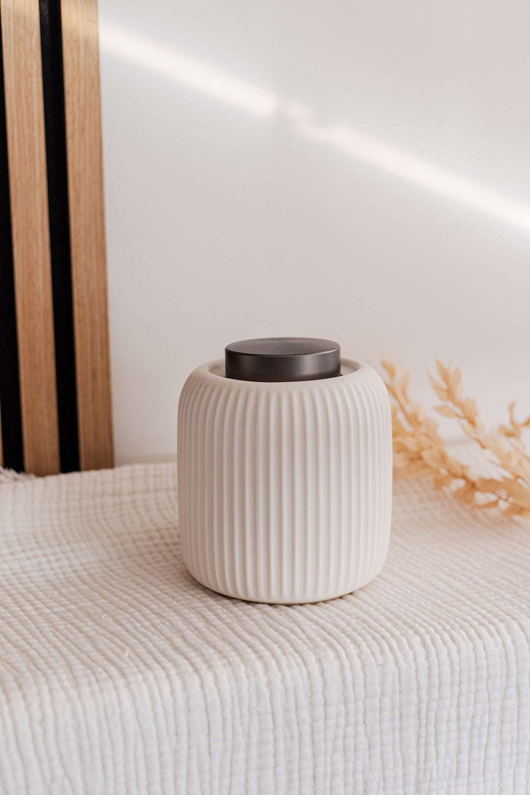 witte java urn met strepen modern hond kat urne familie urne