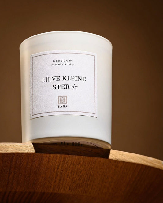 Geurkaars | LIEVE KLEINE STER | Wit