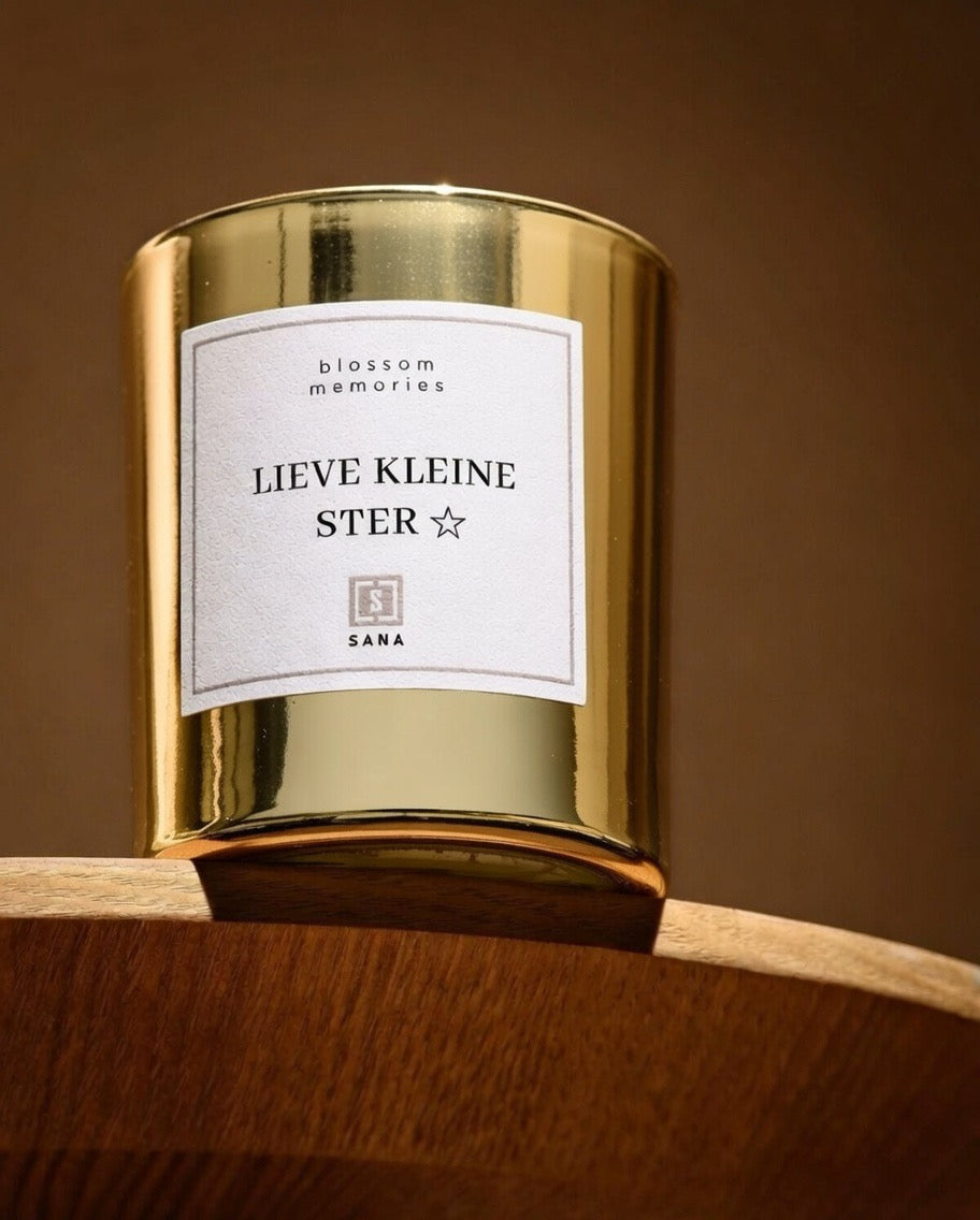 Geurkaars | LIEVE KLEINE STER | Goud