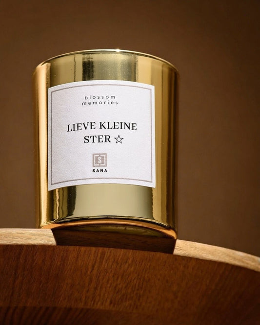 Geurkaars | LIEVE KLEINE STER | Goud