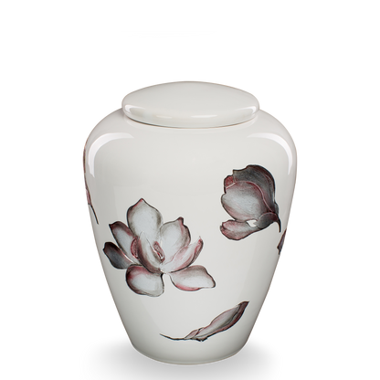 witte magnolia urn bloemen urne volwassene