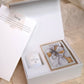 binnenkant persoonlijk uniek troost cadeau linnen herinneringsdoos geurkaars geschenk overlijden rouw fotolijstje giftbox