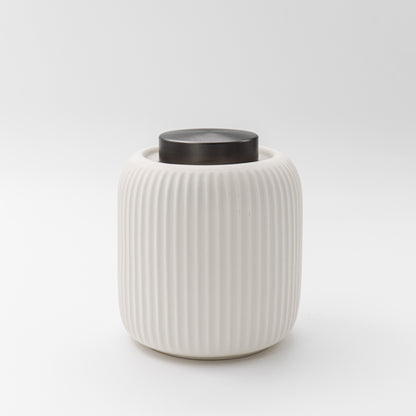 witte java urn met strepen modern hond kat urne familie urne