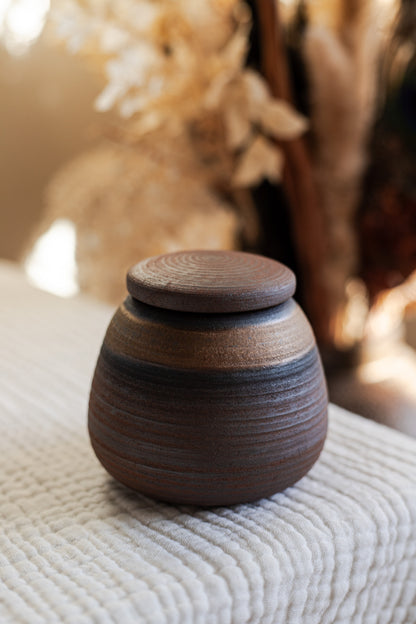 urn bruin bali kleine mini urne oosters dieren urn menselijk as modern